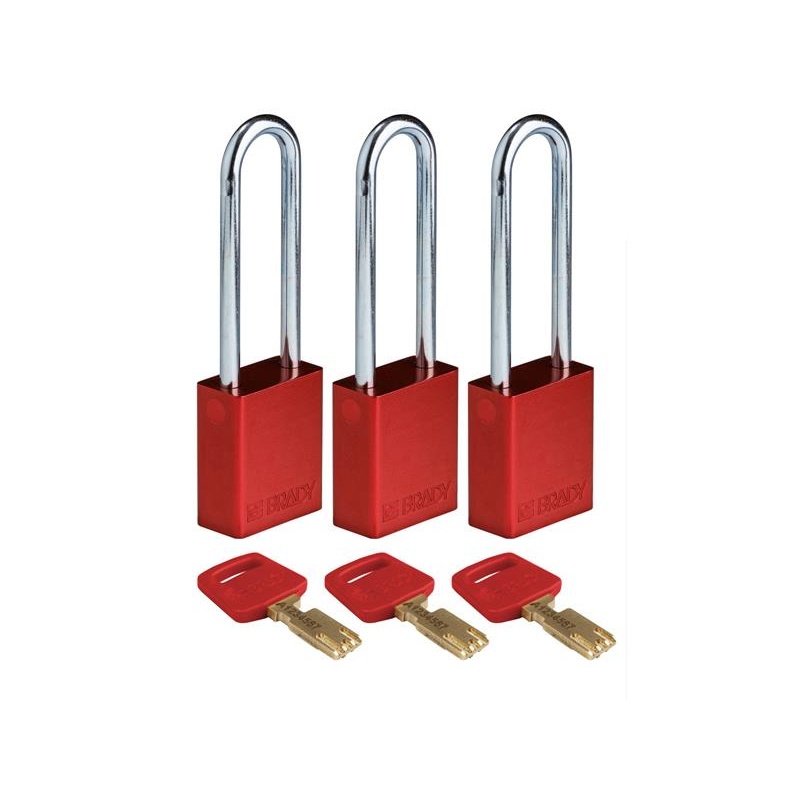 Изображение товара: BRADY ALU-RED-76ST-KA3PK